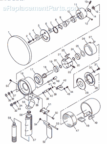 Page A Diagram and Parts List for CP870 T023990 Chicago Pneumatic Sander